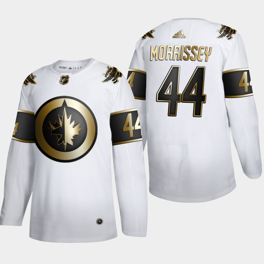 Men Winnipeg Jets #44 Josh Morrissey Adidas White Golden Edition Limited Stitched NHL Jersey
